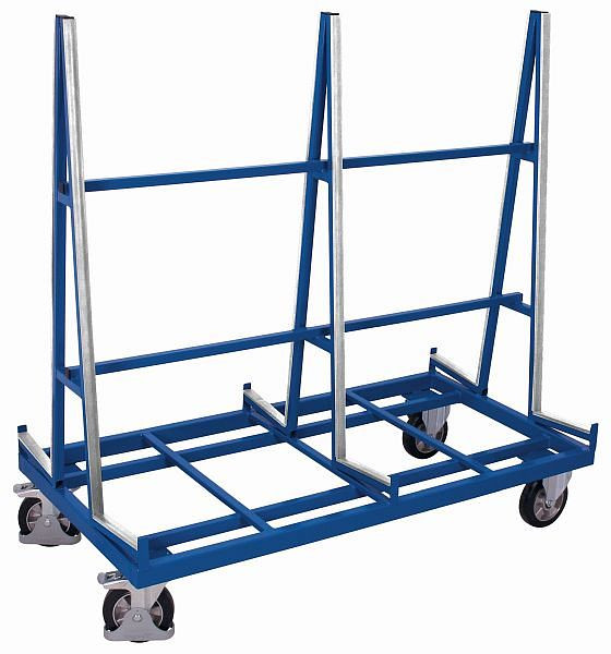 Panelový vozík VARIOfit, obojstranný, vonkajšie rozmery: 1 380 x 880 x 1 705 mm (ŠxHxV), sw-1306
