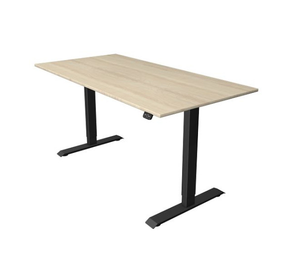 Sedací/stojací stôl Kerkmann Š 1600 x H 800 mm, elektricky výškovo nastaviteľný od 740-1230 mm, javor, 10181450