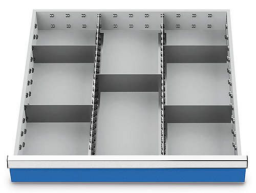 Bedrunka+Hirth zásuvkové vložky T736 R 24-24, pre výšku panelu 75 mm, 2 x MF 600 mm, 5 x TW 200 mm, 135BLH75