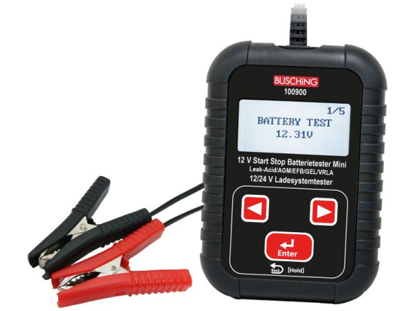 Busching StartStop tester batérie/nabíjacieho systému "Mini", batéria 12V/Ladesys.12/24V, 100900