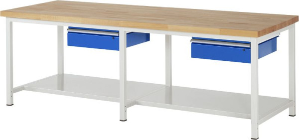 Pracovný stôl RAU séria 8000 - model 8001A6, Š2500 x H900 x V840 mm, 03-8001A6-259B4S.11