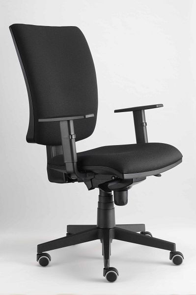 Kancelárska otočná stolička Hammerbacher Solid 1 čierna, výška 106-119 cm, šírka sedadla 55 cm, VSDS1/D