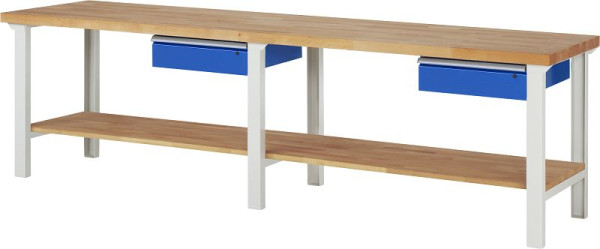 Pracovný stôl RAU séria 7000 - model 7001A7, Š3000 x H700 x V840 mm, 03-7001A7-307B4S.11