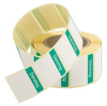 Etikety Contacto utorok zelené, balenie 500 ks v kotúči, 4371/052