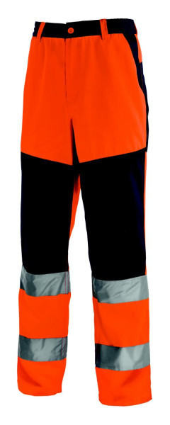 teXXor nohavice s vysokou viditeľnosťou ROCHESTER, veľkosť: 60, farba: jasne oranžová/námornícka, balenie 10 ks, 4355-60