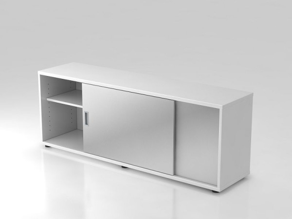 Hammerbacher Sideboard 1, 5OH možno použiť obojstranne biela/strieborná, 160x40x59,6 cm (ŠxHxV), V1758S/Š/S