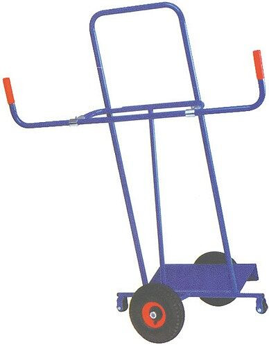MMXX tanierový vozík, 1-nápravový, nosnosť 350 kg, celogumové kolesá, 77877