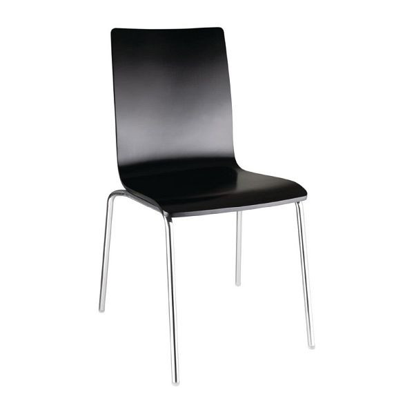 Jedálenské stoličky Bolero buková dyha čierna, PU: 4 kusy, GR345