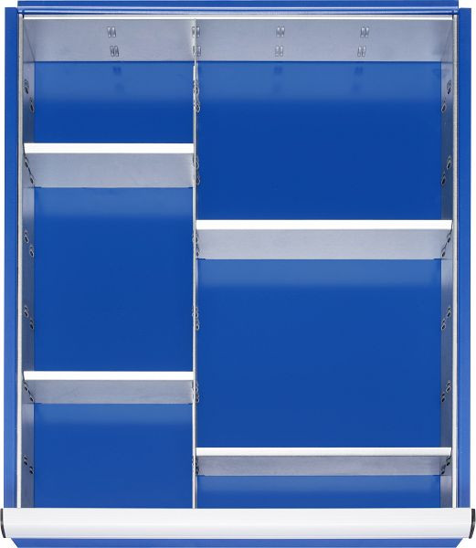 Rozsah delenia RAU, pre výšku zásuvky 180-360 mm, 1 deliaca priečka a 4 zásuvné panely, 09-200-14