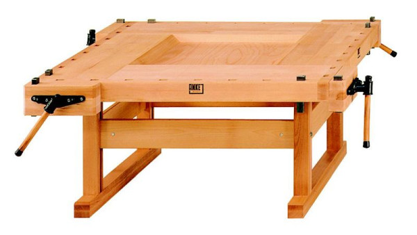 Pracovné stoly ANKE pracovný stôl skupinová pracovná stanica; 4 pracovné stanice; 1620x1620x750mm; Rozpätie všetkých klieštin 105 mm; so 4 sadami obdĺžnikových hákov na lavice, 800.053
