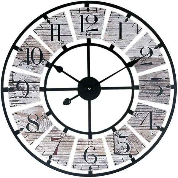 Technoline kremenné nástenné hodiny, materiál MDF, kov, rozmery: Ø 58 cm, WT 1611