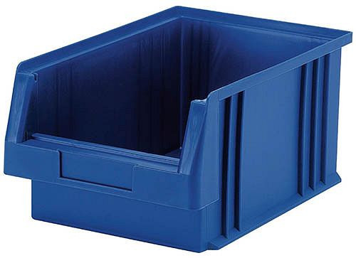 Bedrunka+Hirth plastový úložný box, modrý, rozmery v mm (ŠxHxV): 164 x 105 x 75, 25 kusov, 018500222