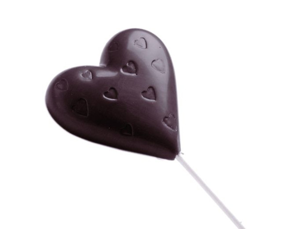 Schneider forma na čokoládu 275x135 mm srdce na lízanku, 54x63x12, 421480