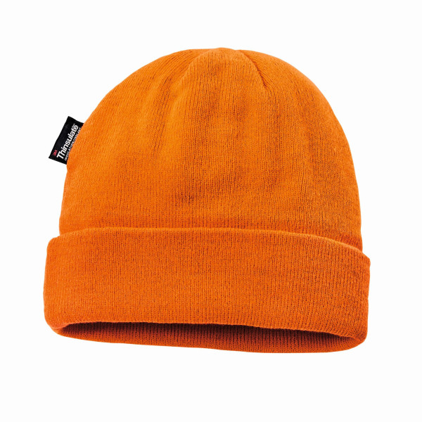 4PROTECT vysoko viditeľná pletená čiapka, jasne oranžová, balenie 144, 8460