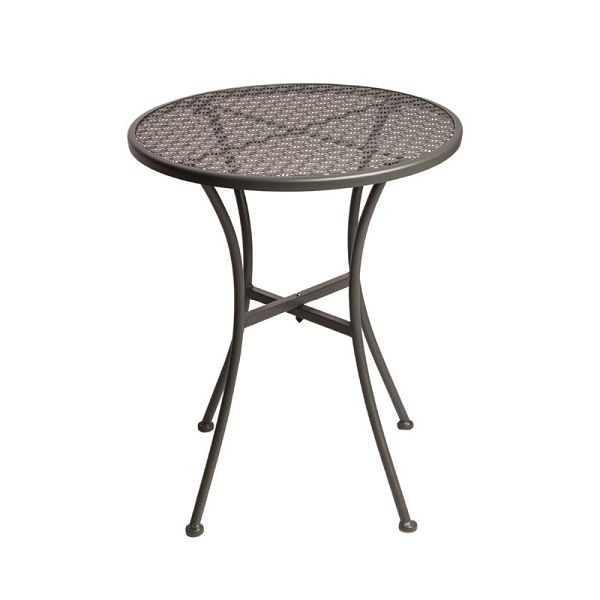 Bolero okrúhly bistro stôl v tenkom prevedení oceľovo sivá 60cm, GG703