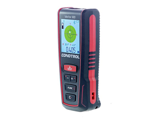 CONDTROL Vector 100 Professional diaľkomer, pamäť, farebný displej, BLUETOOTH, batérie, rozsah merania 0,05-100m, 1-4-100