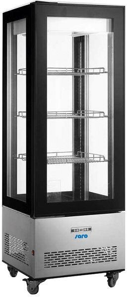 Chladiaca vitrína Saro, 400 litrový model LEONIE nerezová oceľ, 330-1100
