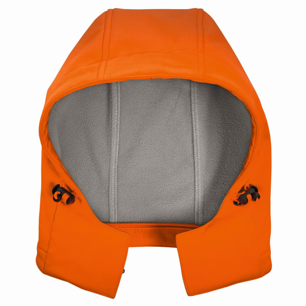 4PROTECT vysoko viditeľná softshellová kapucňa, jasne oranžová, veľkosť: XS, 50 ks, 3473-XS