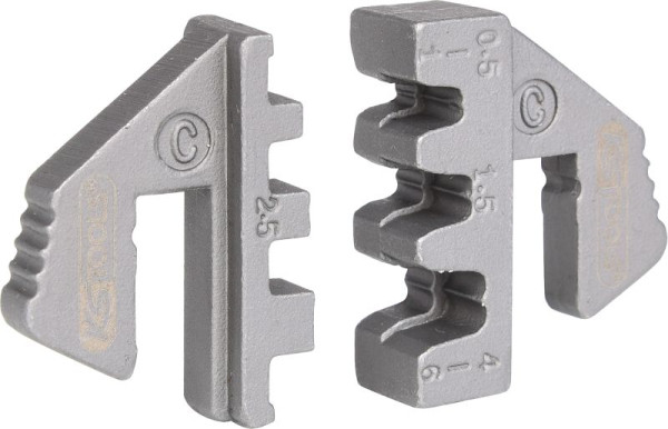 KS Tools pár krimpovacích vložiek pre ploché konektory 4,8 a 6,3 mm, priemer 0,5 - 6,0 mm, 115.1417