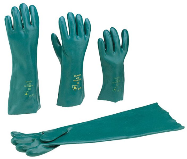 EKASTU Safety protichemické rukavice, veľkosť 9, dĺžka cca 35 cm, PU: 1 pár, 381636