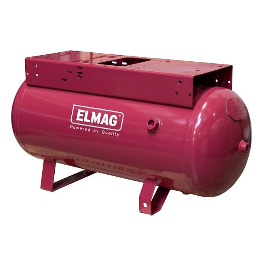 ELMAG kotol na stlačený vzduch ležatý, 11 bar - POZINKOVANÝ, EURO L 50 CE, vrátane konzoly pre motor a agregát (vhodné pre čerpadlá B2800/B3800 a PAT 24/38), 10162
