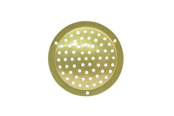 Hliníková ventilačná mriežka Marley Ø50 mm okrúhla kovová zlatá farba, 065830