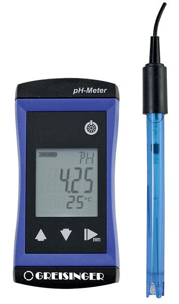 Greisinger G 1500 Presný prístroj na meranie pH vrátane pH elektródy GE 114 WD, 609850