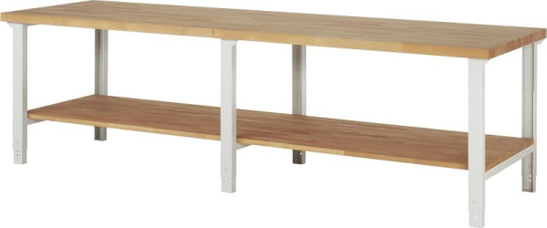 Pracovný stôl RAU séria 7000 - model 7000-7, Š3000 x H900 x V790-1140 mm, 03-7000-7-309B4H.12