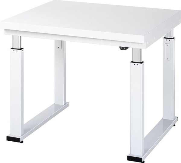 Pracovný stôl RAU séria adlatus 600 (elektricky výškovo nastaviteľný), pracovná doska s tvrdým laminátovým poťahom, 1000x740-1140x900 mm, 08-WB-100-090-H