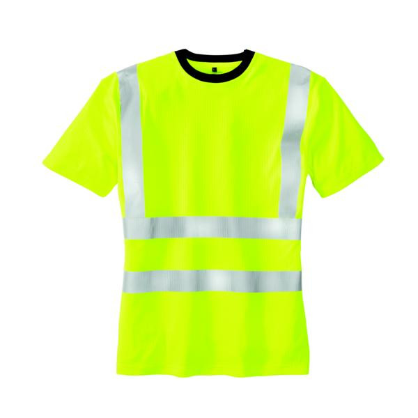 teXXor tričko s vysokou viditeľnosťou HOOGE, veľkosť: L, farba: žiarivo žltá, 20ks, 7008-L