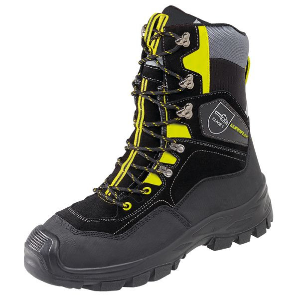 Lupriflex Sportive Hunter zimné ochranné topánky proti prerezaniu, čierna/žltá, veľkosť 43, PU: 1 pár, 3-650-43