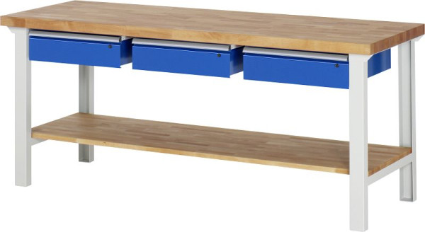 Pracovný stôl RAU séria 7000 - model 7003-7, Š2000 x H700 x V840 mm, 03-7003A7-207B4S.11
