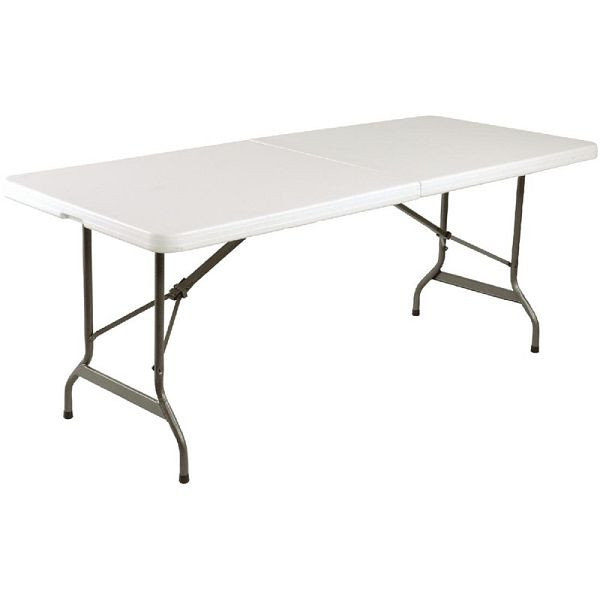 Bolero obdĺžnikový rozkladací stôl biely 183cm, L001