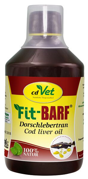 cdVet Fit-BARF olej z treščej pečene 500 ml, 4097