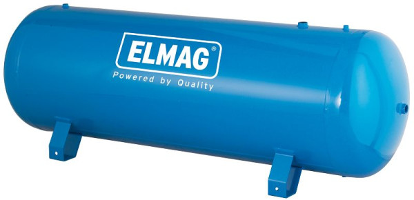 ELMAG kotol na stlačený vzduch ležatý, 15 bar - pozinkovaný, EURO L 300 CE, vrátane manometra a poistného ventilu, 10139
