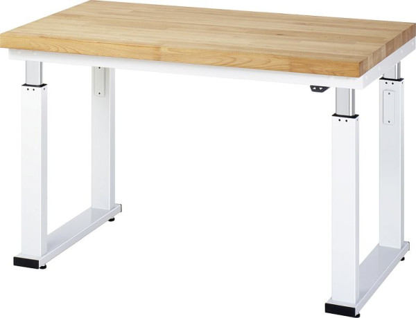 Pracovný stôl RAU série adlatus 600 (elektricky výškovo nastaviteľný), 1250x850x700 mm, 08-WB-125-070-B