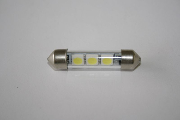 ELMAG LED svietidlo 'Soffitte 39mm', 3x 3-čipové SMD, uhol vyžarovania 150°, farba svetla biela, dĺžka 39mm (možno inštalovať od 36-40mm) Ø 9mm, 9503392