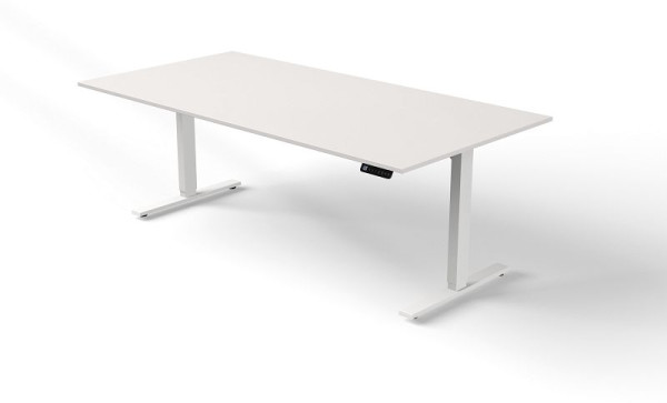 Sedací/stojací stôl Kerkmann Š 2000 x H 1000 mm, elektricky výškovo nastaviteľný od 720-1200 mm, Move 3, farba: biela, 10381510