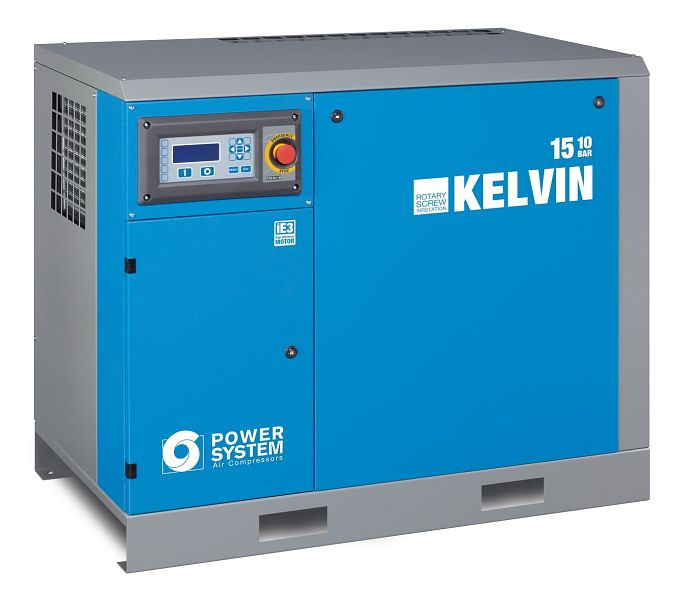 Skrutkový kompresorový priemysel POWERSYSTEM IND bez sušiča, energetický systém KELVIN 11 - 8 bar, 20160108