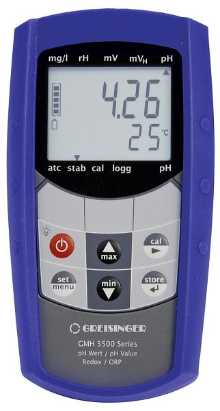 Greisinger GMH 5530 vodotesný ručný prístroj na meranie pH, bez elektródy, 600041