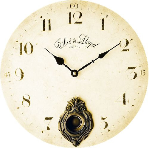 Technoline kremenné nástenné hodiny "Ellis & Lloyd", materiál MDF, rozmery: Ø 35 cm, WT 1020