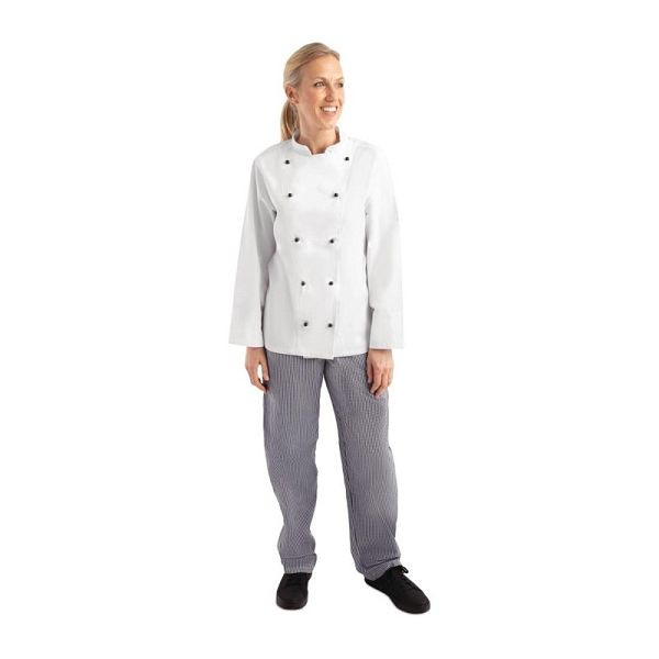Biela chicagská kuchárska bunda s dlhým rukávom biela XXL, Whites -XXL