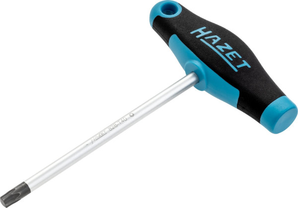 Hazet skrutkovač, s T-rúčkou, TORX® profil vo vnútri, T40, okrúhla čepeľ, ergonomická HAZET 2-komponentná T-rúčka, 828-T40