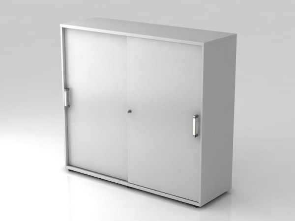 Hammerbacher skriňa s posuvnými dverami 3OH 120cm chrómová úchytka sivá/sivá, 120x40x110 cm (ŠxHxV), V1753S/5/5/CE
