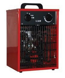 Priemyselný ohrievač / ohrievač DeKon, červený, kapacita vzduchu: 400 m³/h, IFH01-33H