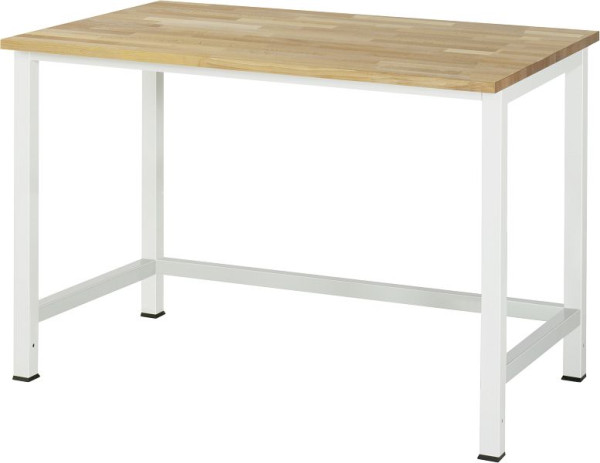 Pracovný stôl RAU séria 900, masívny bukový plech, 1250x825x800 mm, 03-900-1-B25-12.12