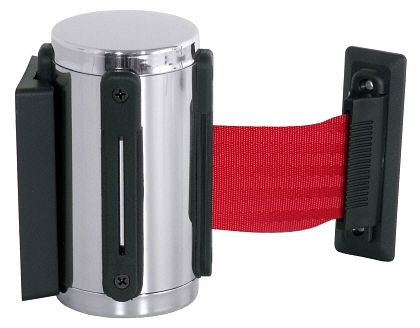 Ochranná páska Contacto, červená vrátane nástenného držiaka, 1600/925