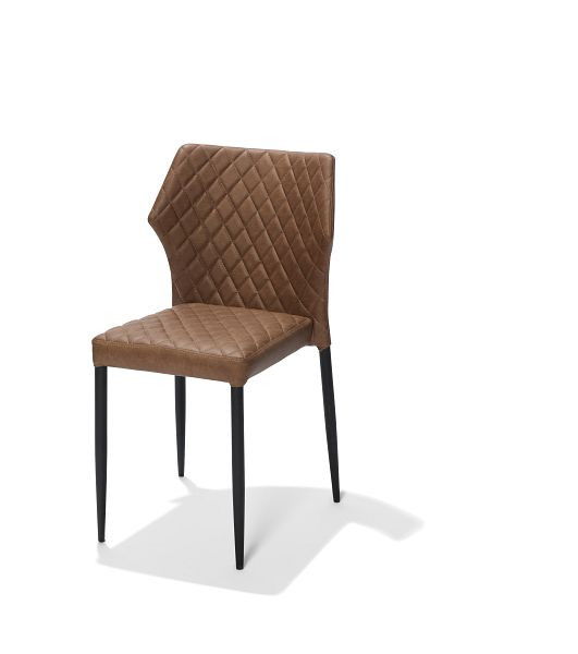 VEBA Louis stohovacia stolička koňak, čalúnená imitácia kože, protipožiarna, 49x57,5x81,5cm (ŠxHxV), 52001