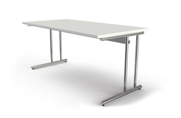 Písací stôl Kerkmann Š 1600 x H 800 x V 680-820 mm, Artline, farba: biela, 11766110