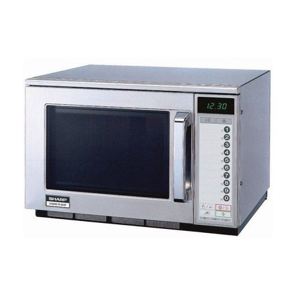 Mikrovlnná rúra SHARP R-25AT, mikrovlnný výkon 2100 wattov, 20 programovateľných programov varenia, 101.206